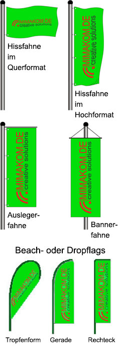 Druckerei Fahne Fahnendruck günstig Herchweiler Fahne drucken Fahnen herstellen kaufen Messewerbung