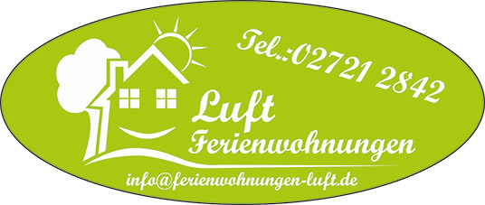 Firmenschild der Firma Luft Ferienwohnungen